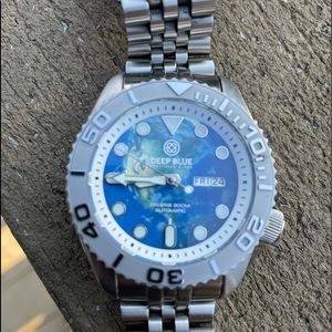 Deep Blue military Diver 300 Full Lume dial ceramic bezel